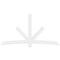 Ekena Millwork Alberta Architectural Grade PVC Gable Bracket, 108"W x 58 1/2"H x 2"D x 6"F, 13/12 Pitch GBP108X59X0206ALB00 - alternate 2